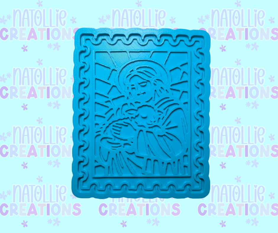 Jesus W/ Lamb Stamp Insert Freshie Silicone Mold