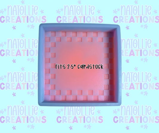 Checkered Square Freshie Silicone Mold