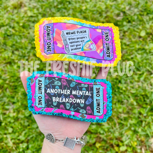 Blank Ticket Stub Freshie Silicone Mold