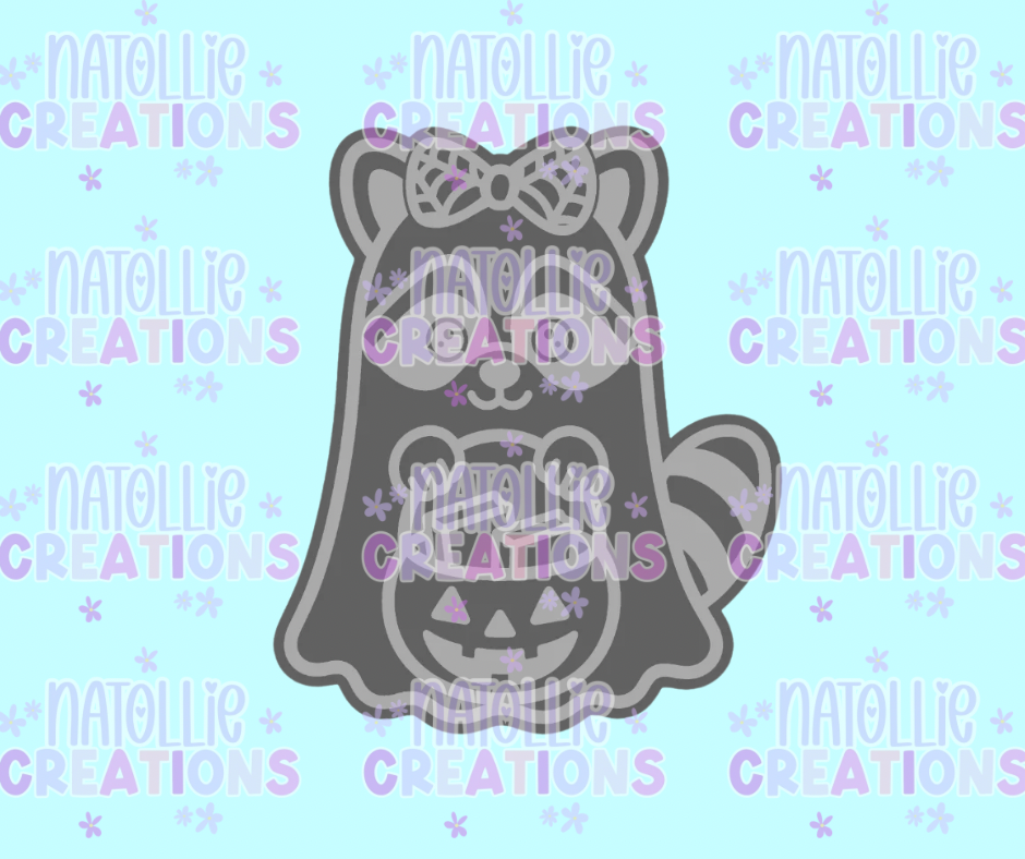 Raccoon Ghost Freshie Silicone Mold