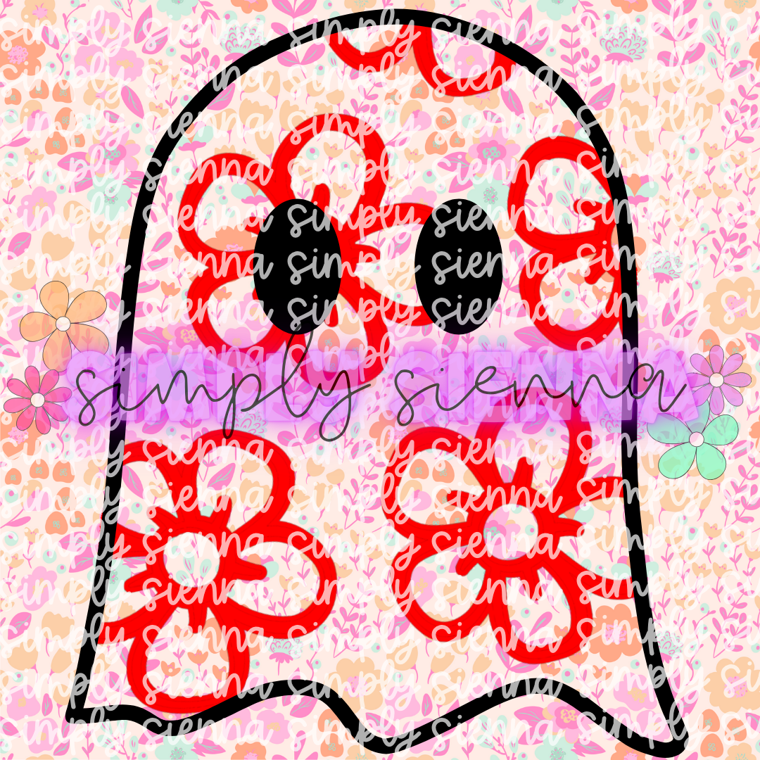Floral Ghost PNG