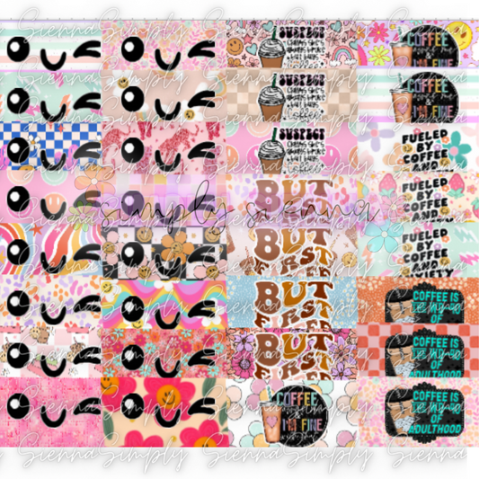 Coffee Cup With Daisies - GLITZ N GLAM 7