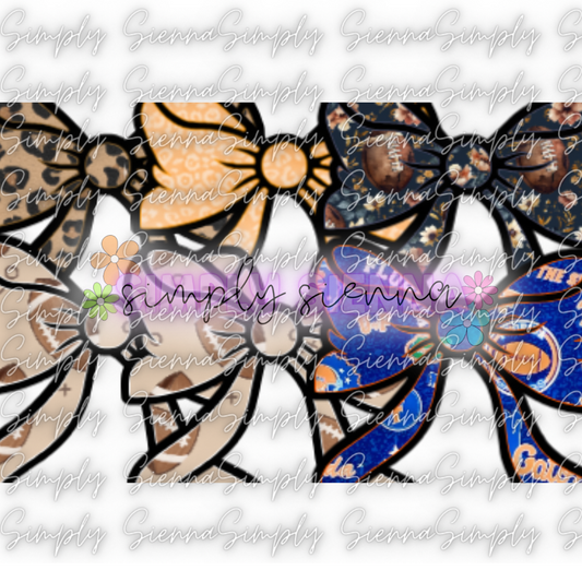 Football With Bow - NATOLLIE CREATIONS