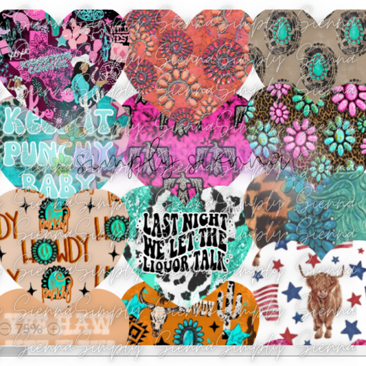 Heart Concho - MOLDS GONE WILD