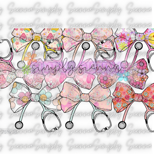 Stethoscope Bow - SOUTHERN GLITTER MOLDS