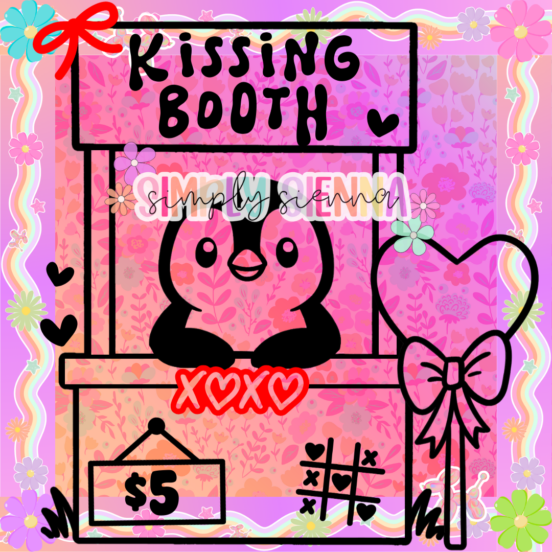 PENGUIN KISSING BOOTH PNG