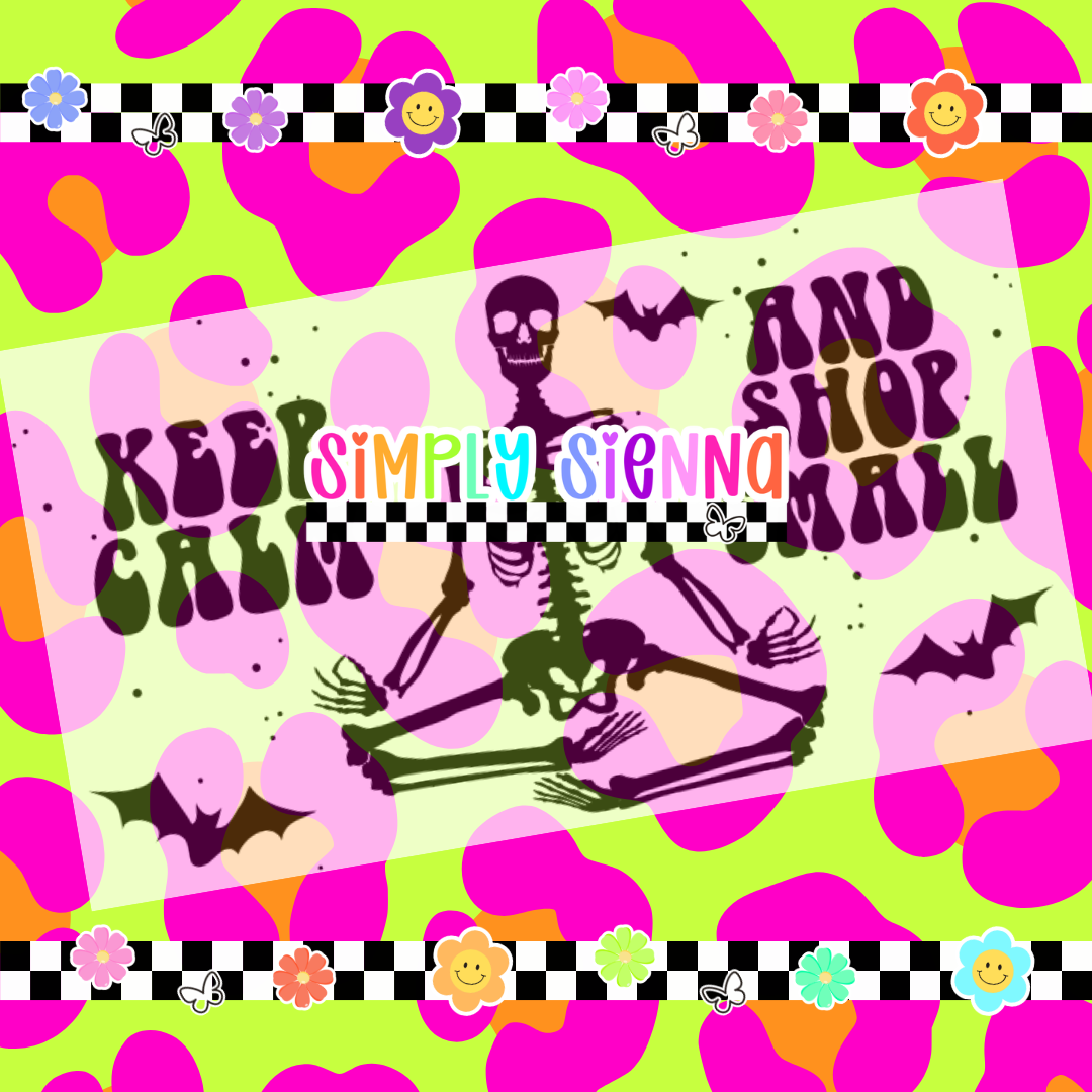2.25X1.25 Keep Calm & Shop Small Skele & Bats - DOWNLOAD
