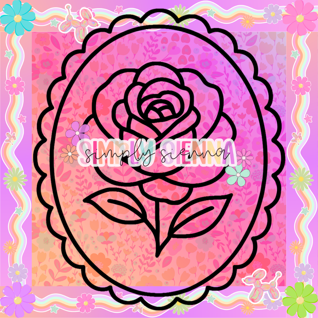 ROSE FRAME PNG