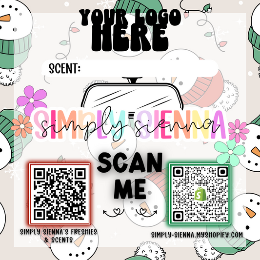 Red & Green Snowman Bag Inserts