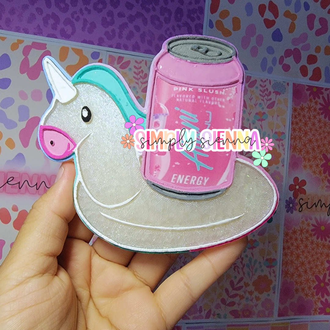 Unicorn Floatie With Can Freshie