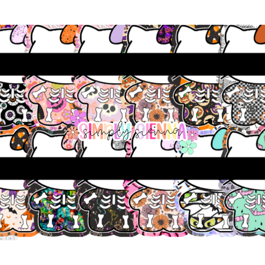 H Kitty Skeleton - SOUTHERN GLITTER MOLDS