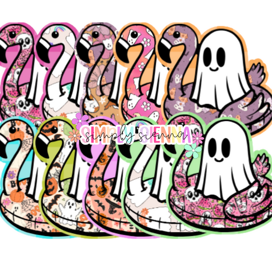 Flamingo Floatie Ghost - SOUTHERN GLITTER MOLDS