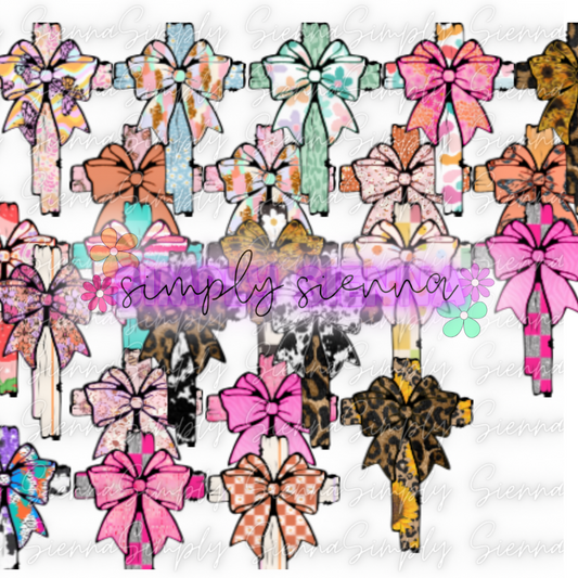 Cross With Bow - SOUTHERN GLITTER MOLDS