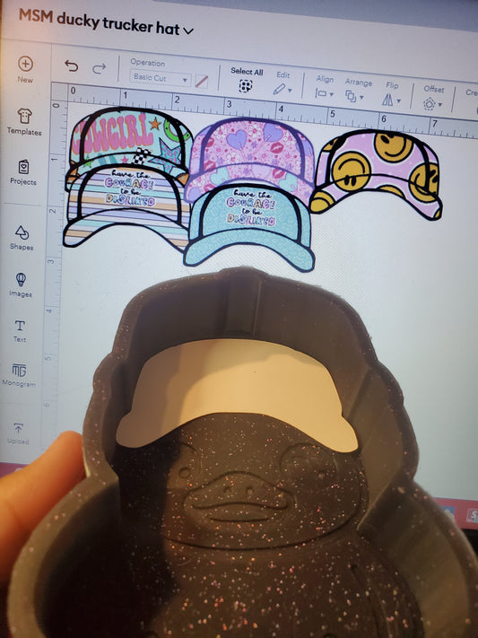 Ducky With Trucker Hat