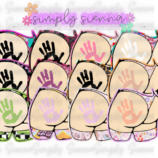 Hand Print Booty - WHIMSICAL WIFFS