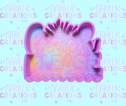 Beach Please Freshie Silicone Mold