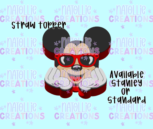 Mouse Straw Topper