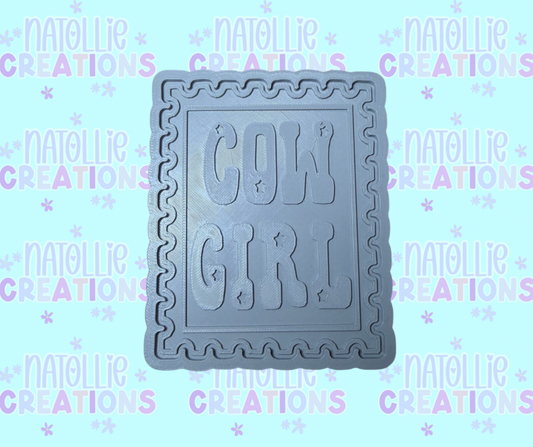Cowgirl Stamp Insert Freshie Silicone Mold