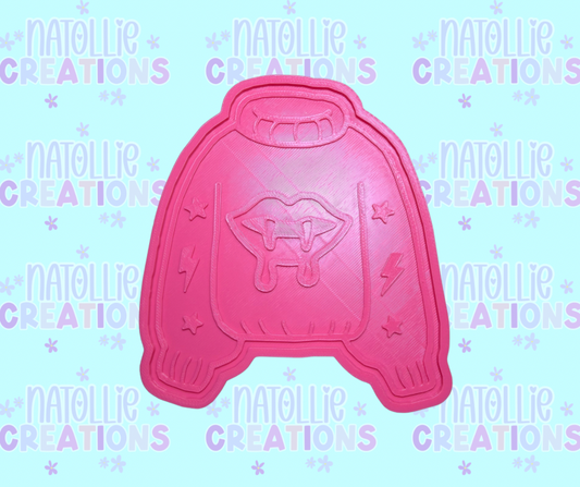 Vampire Turtle Neck Sweater Insert Freshie Silicone Mold