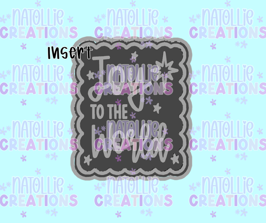 Joy To The World Scalloped Rectangle Insert Freshie Silicone Mold