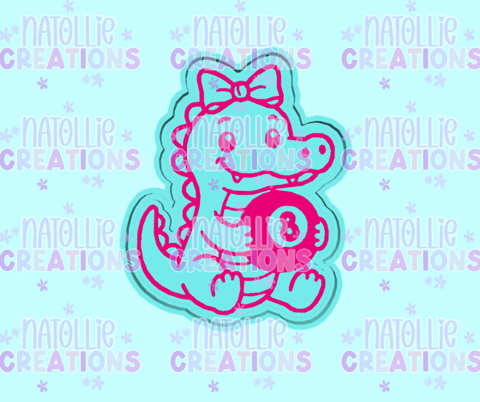 8 Ball Gator Freshie Silicone Mold