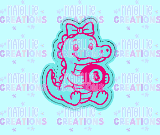 8 Ball Gator Freshie Silicone Mold