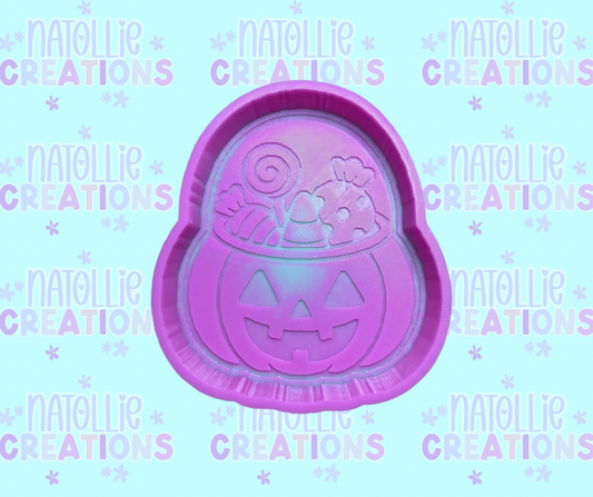 Candy Halloween Bucket Freshie Silicone Mold