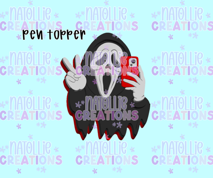 Peace Ghost Face Pen Topper