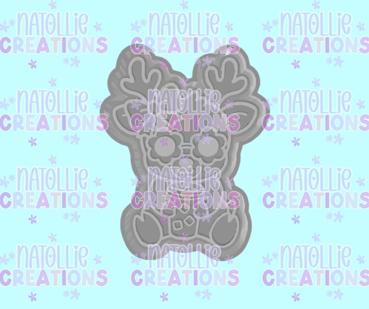 Groovy Iced Coffee Deer Freshie Silicone Mold
