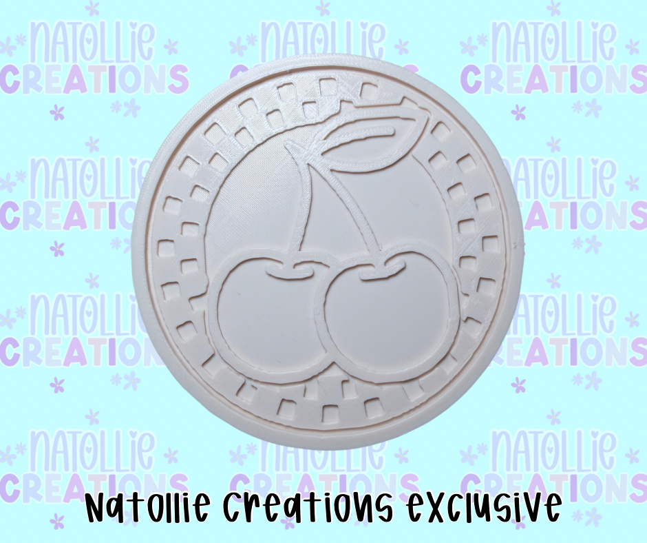 Checkered Cherry Insert Freshie Silicone Mold