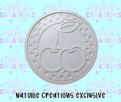 Checkered Cherry Insert Freshie Silicone Mold
