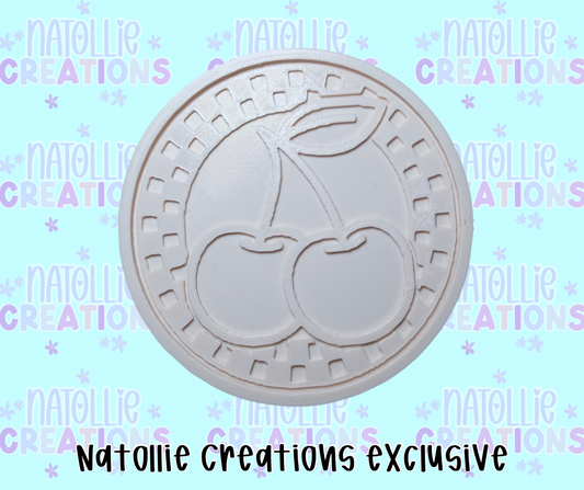 Checkered Cherry Insert Freshie Silicone Mold