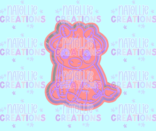 Boogie Cutie Cow Freshie Silicone Mold