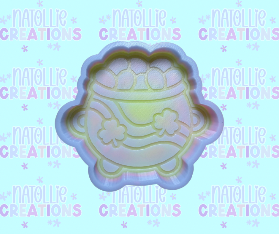 Retro Pot Of Gold Freshie Silicone Mold