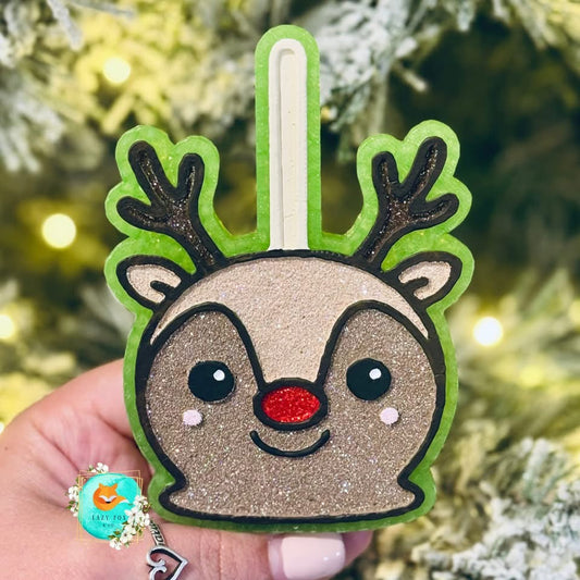 Reindeer Candy Apple Freshie Silicone Mold