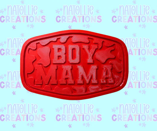 Camo Boy Mama Patch Insert Freshie Silicone Mold
