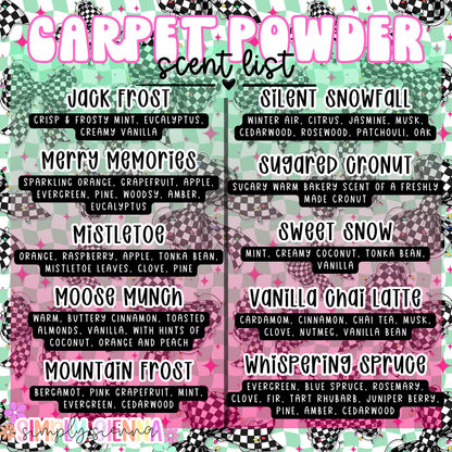 WINTER - Carpet powder & Mop water refresher - 7 oz, 16 oz, 16 oz refill, 1 oz