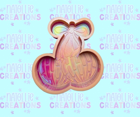 Cherry Concha W/ Bow Freshie Silicone Mold