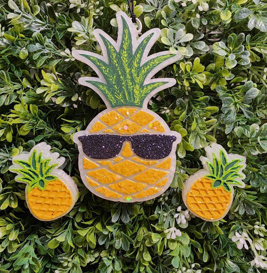 Pineapple with Sunglasses Freshie Silicone Mold