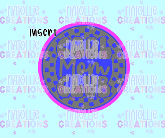 Cool Mom Club Round Insert Freshie Silicone Mold