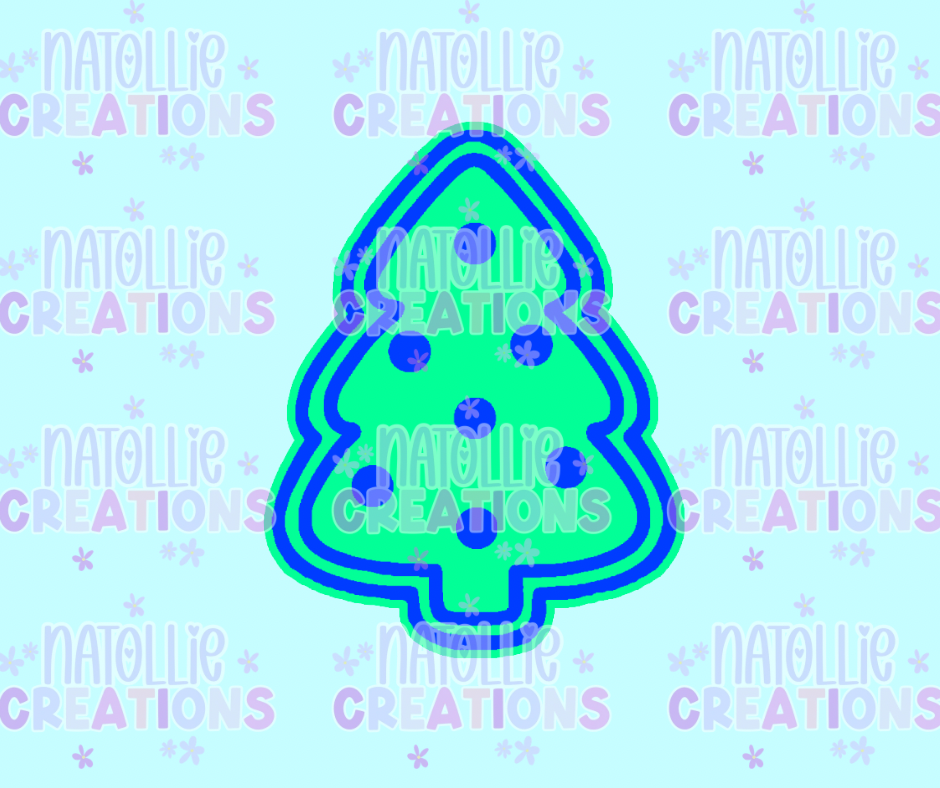 Christmas Tree Sugar Cookie Freshie Silicone Mold