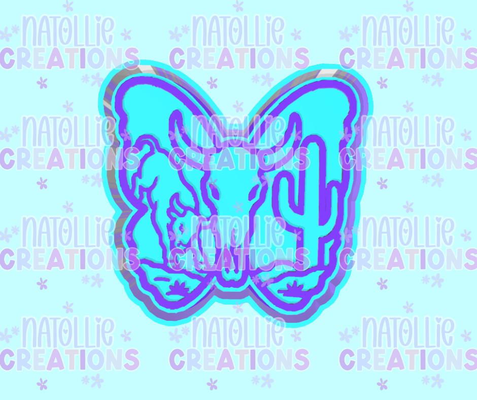 Western Bull Butterfly Freshie Silicone Mold