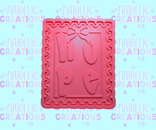 Hope Stamp Insert Freshie Silicone Mold