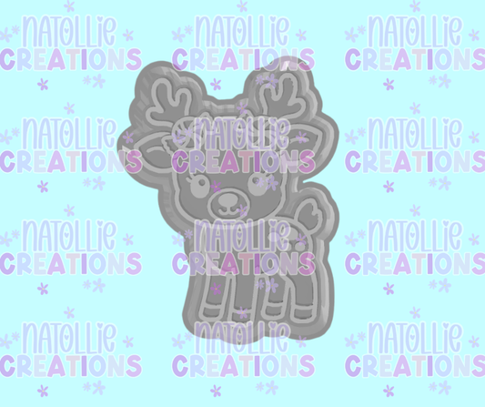 Peppermint Deer Freshie Silicone Mold