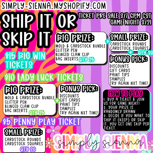 SHIP IT OR SKIP IT 3/21 6PM CST