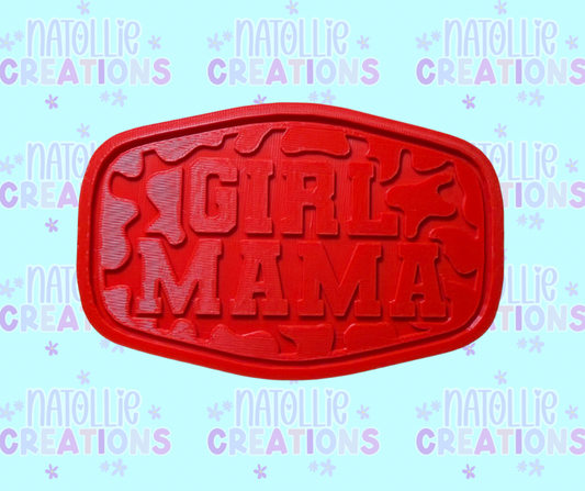 Camo Girl Mama Patch Insert Freshie Silicone Mold