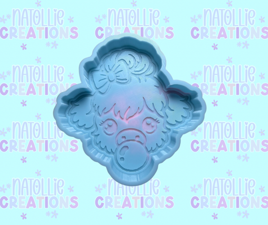 Bubble Highland Head Freshie Silicone Mold