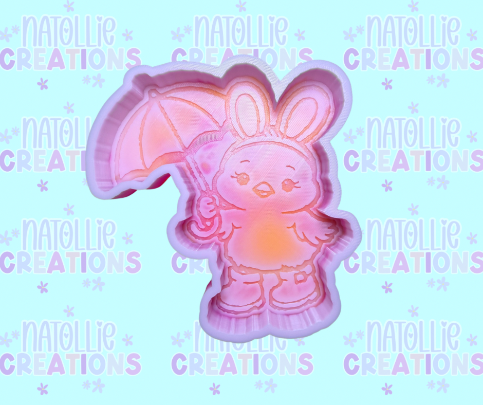 Umbrella Chick Freshie Silicone Mold