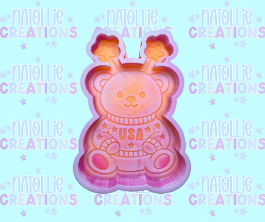 USA Bear Freshie Silicone Mold