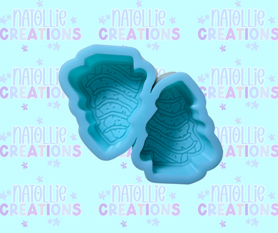 3D Christmas Snack Cake Vent Clip Freshie Silicone Mold